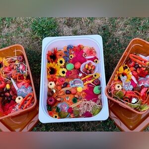 Colorful Autumn Sensory Bin for Kids